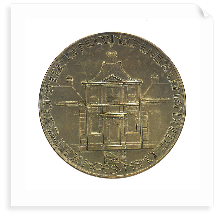 Medal commemorating the Pilgrim Fathers tercentenary, 1920; reverse by C.J. van der Hoef