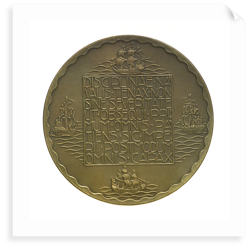 Medal commemorating the tercentenary of the death of Admiral Piet Heyn 1929; reverse by unknown