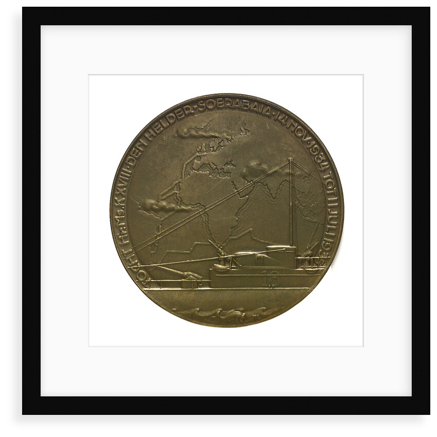 Medal commemorating the voyage of the submarine 'K. XVIII'; obverse by M. Kutterink