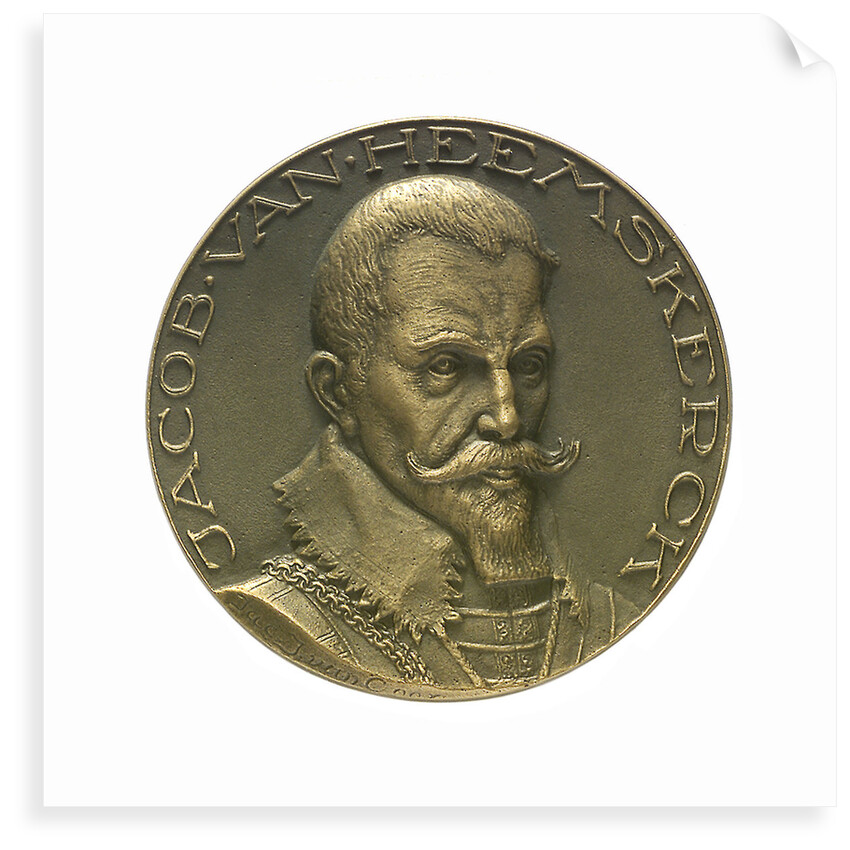 Medal commemorating Admiral Jacob van Heemskerck (1557-1607); obverse by J.J. van der Goer