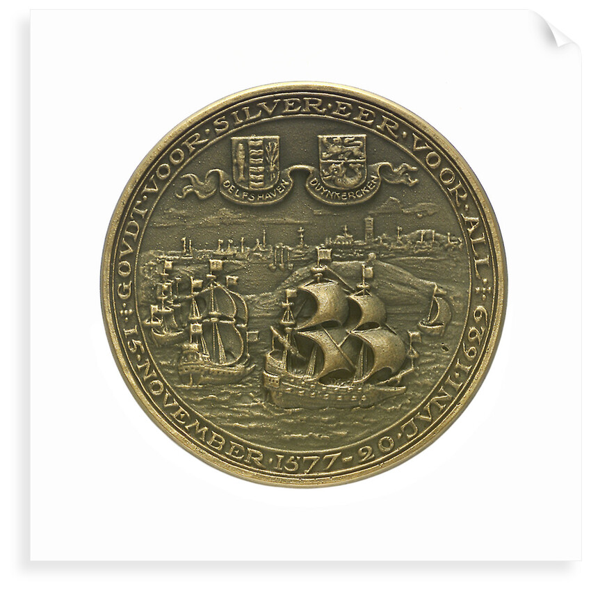 Medal commemorating Admiral Piet Heyn (1578-1629); reverse by J.J. van der Goor