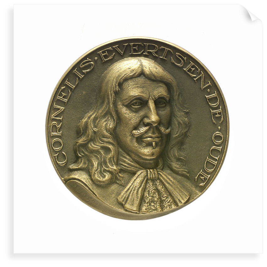 Medal commemorating Admiral Cornelis Evertsen de Oude (1610-1666); obverse by J.J. van der Goor