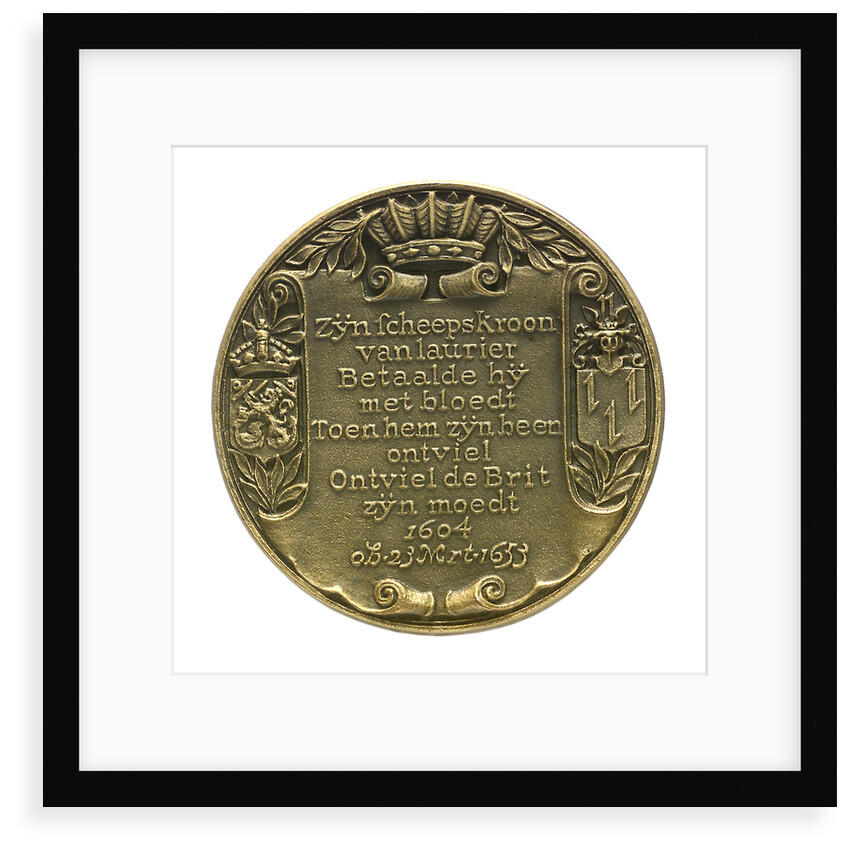 Medal commemorating Admiral Jan van Galen (1604-1653); reverse by J. van der Goor
