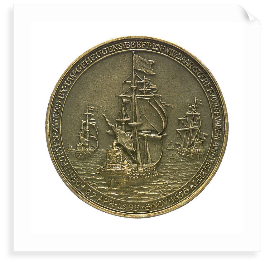 Medal commemorating Admiral Witte Corneliszoon de With (1599-1651); reverse by J.J. van der Goor