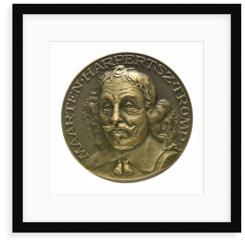 Medal commemorating Admiral Maarten Harpertsz Tromp  (1597-1653); obverse by J.J. van der Goor