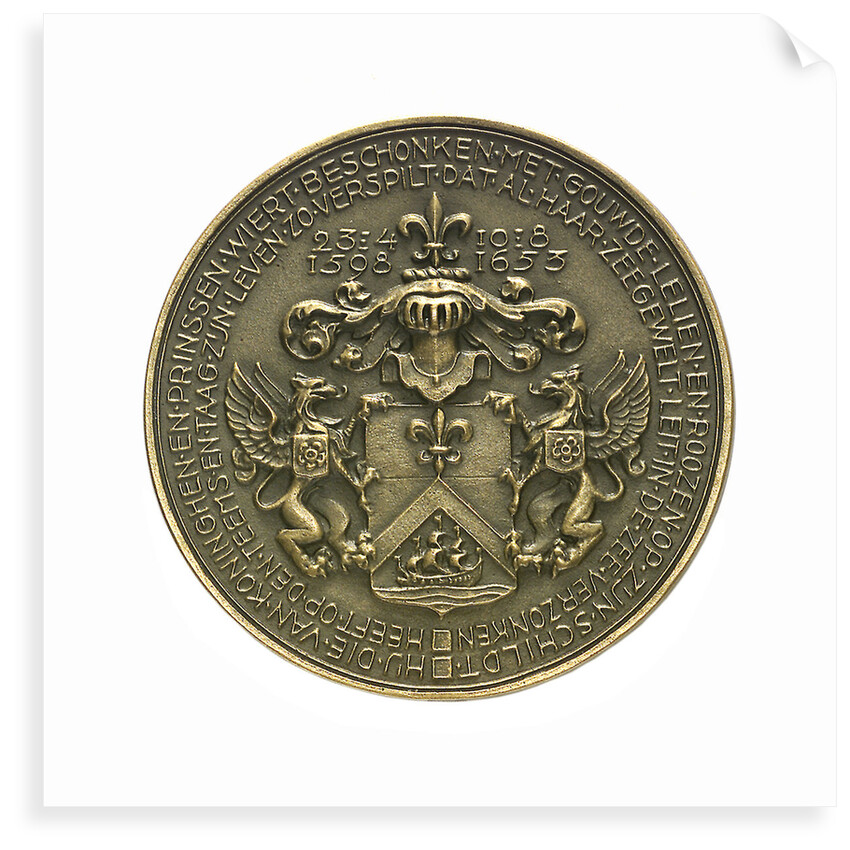 Medal commemorating Admiral Maarten Harpertsz Tromp  (1597-1653); reverse by J.J. van der Goor