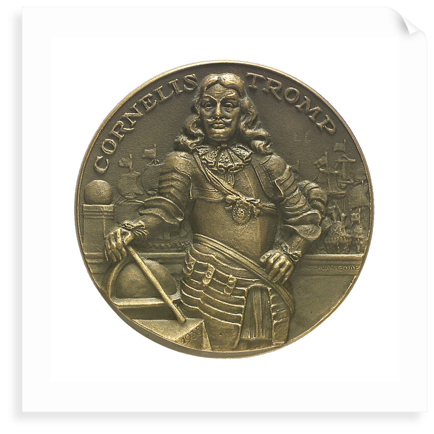Medal commemorating Admiral Cornelis Tromp (1629-1691); obverse by J.J. van der Goor
