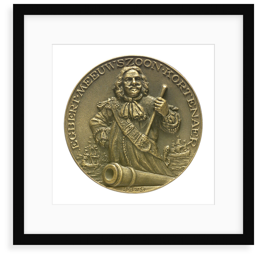 Medal commemorating Admiral Egbert Meeuwsz Kortenaar (died 1665); obverse by J.J. van der Goor