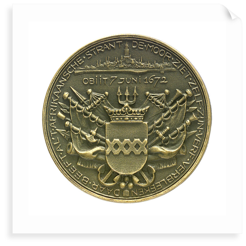 Medal commemorating Admiral William Joseph Baron van Ghent; reverse by J.J. van der Goor