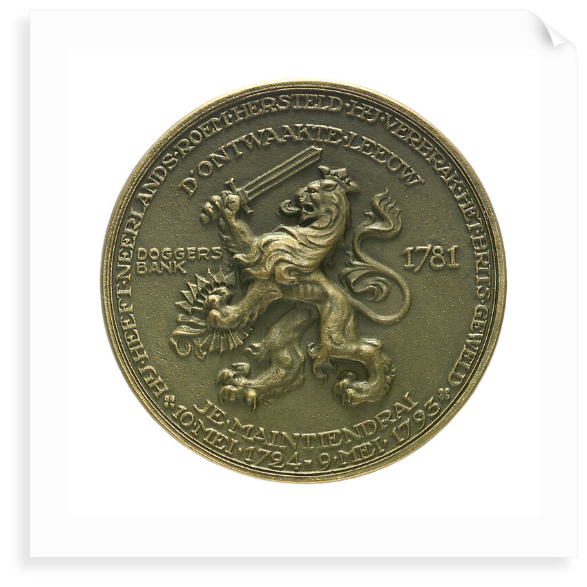 Medal commemorating Admiral Johan Arnold Zoutman (1724-1793); reverse by J.J. van der Goor