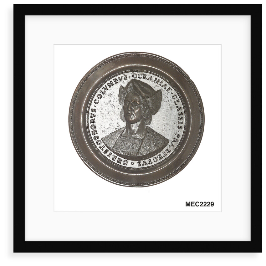 Medal commemorating the 400th anniversary of Christopher Columbus's discovery of America, 1492-1892 by U.A. Bizzarri