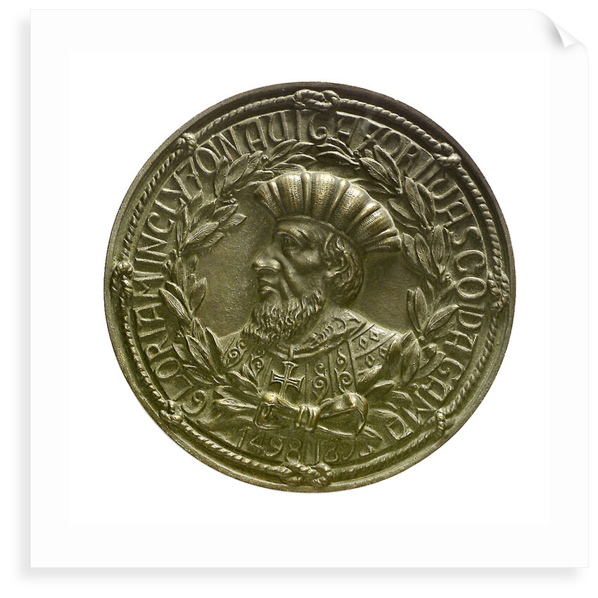 Medal commemorating the Vasco de Gama tercentenary, 1898; obverse by unknown