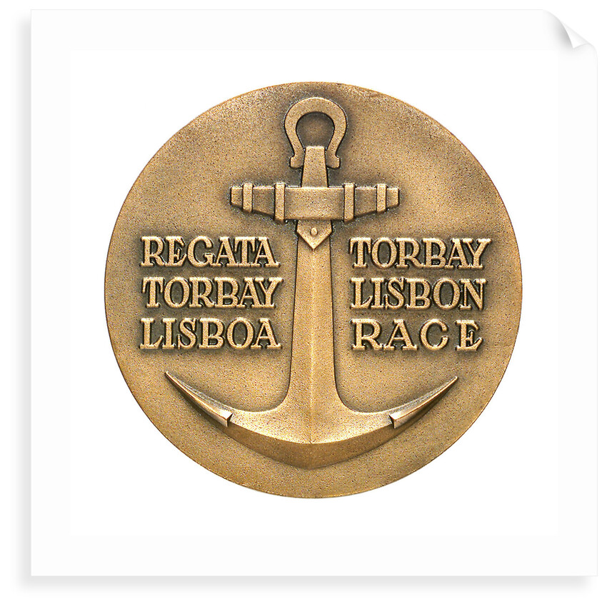Medal commemorating the Torbay-Lisbon Race 1956; reverse by unknown