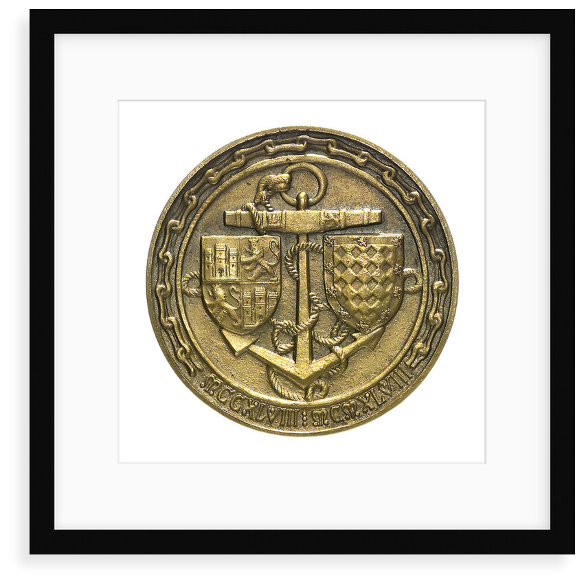 Medal commemorating the 7th centenary of the conquest of Seville and foundation of the Castilian Navy; reverse by unknown