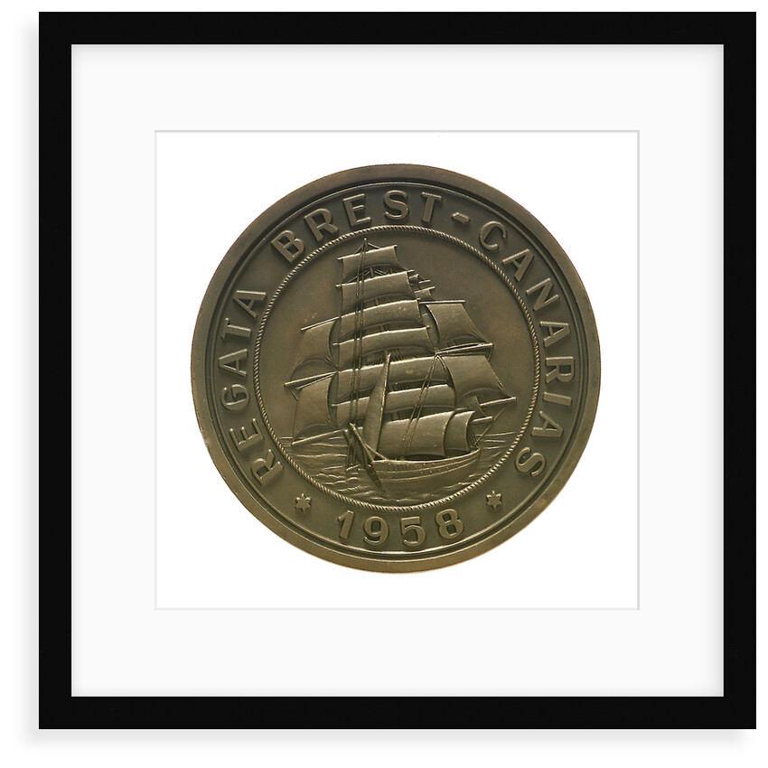 Medal commemorating the Brest-Canaries race, 1958; obverse by unknown