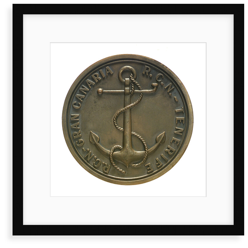 Medal commemorating the Brest-Canaries race, 1958; reverse by unknown