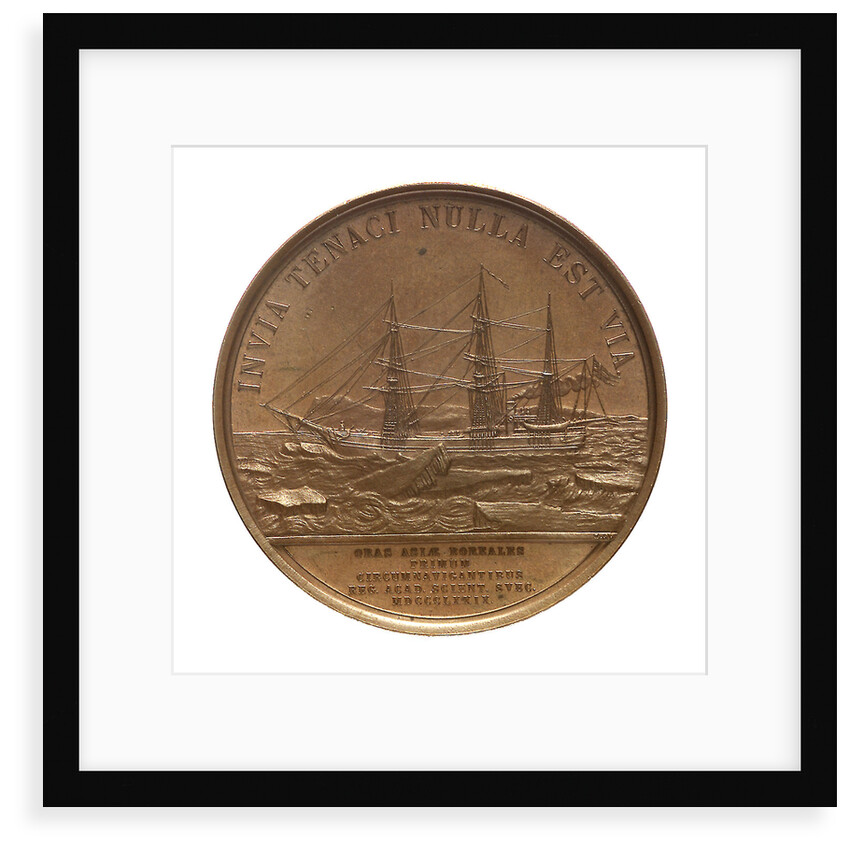 Medal commemorating the first navigation of the North East Passage, 1879; reverse by Lea Ahlborn