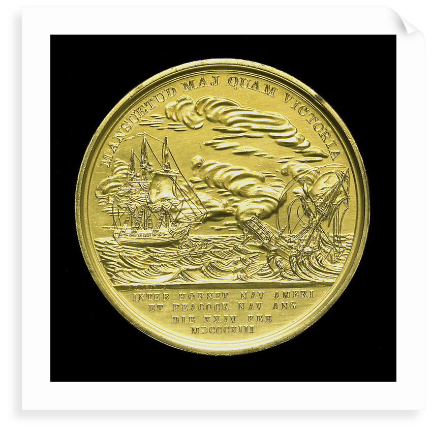 Medal commemorating the capture of HMS 'Peacock', 1813; reverse by Moritz Furst