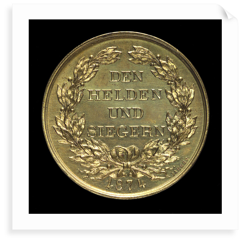 Medal commemorating Admiral von Tegetthoff and General Gablenz, 1874; reverse by Januer