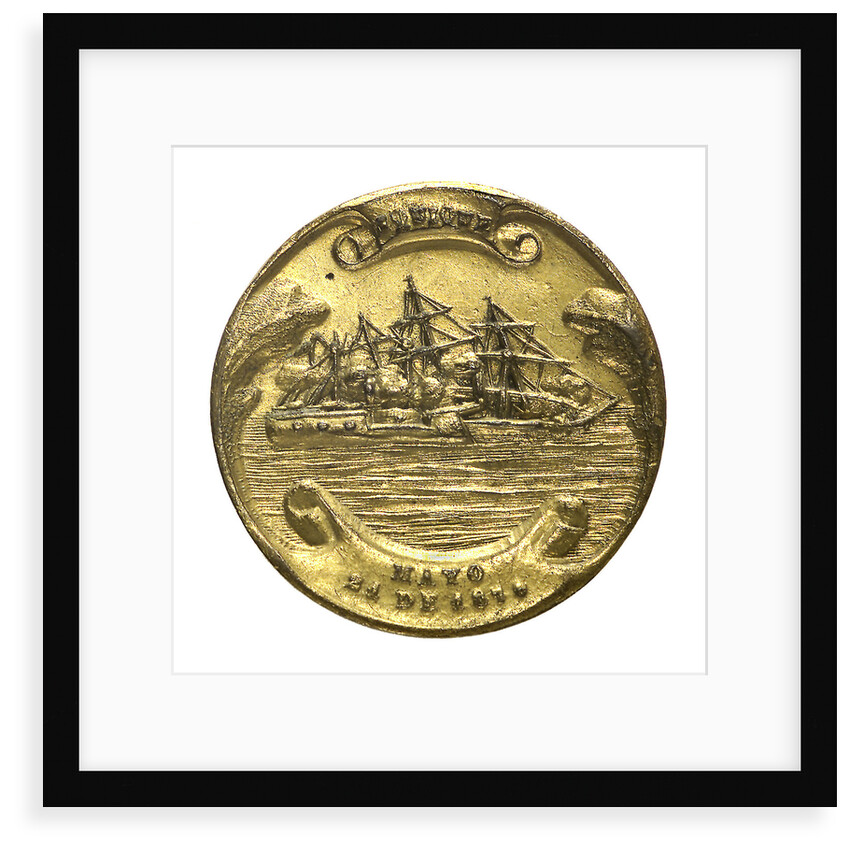 Medal commemorating the action off Iquique, 1879; obverse by unknown