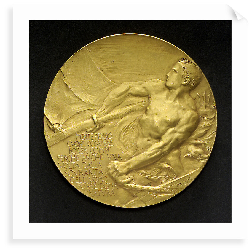 Medal commemorating Duca d'Abruzzi and his North Pole expedition, 1899; reverse by E. Boninsegna