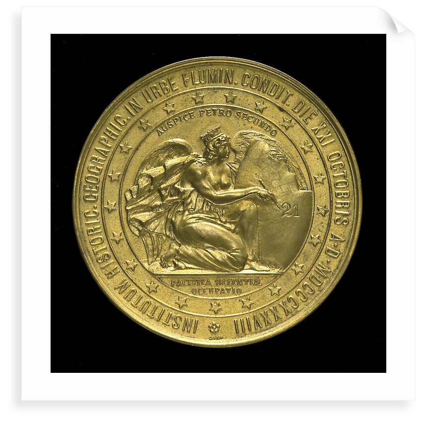 Medal commemorating the 4th centenary of the discovery of Brazil, 1900; reverse by Lauer Bros.