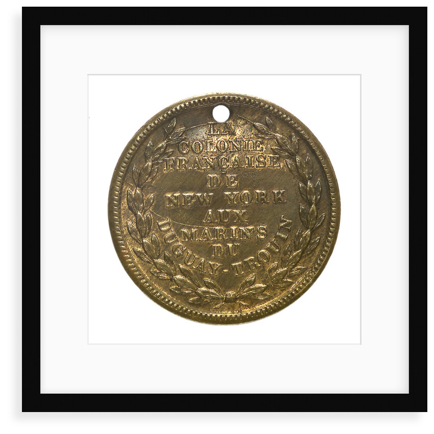 Medal commemorating the visit of the 'Duguay-Trouin' to New York, 1900; reverse by unknown