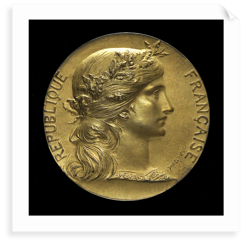 Medal commemorating the French Ministry of the Marine Regattas, Havre, 1910; obverse by D. Dupuis