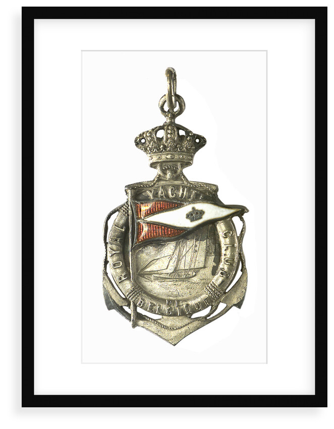 Badge commemorating the Royal Yacht Club of Belgium; obverse by P. Fisch