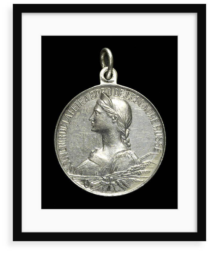 Medal commemorating the visit of the Russian fleet to Toulon, 1893; obverse by A.W.