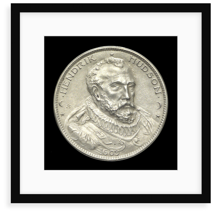 Medal commemorating the Henry Hudson tercentenary, 1909; obverse by J.E. Roin