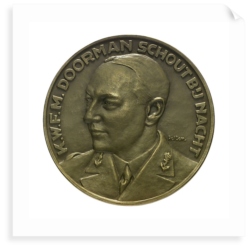 Medal commemorating the Battle of the Java Sea, 1942; obverse by Poldon