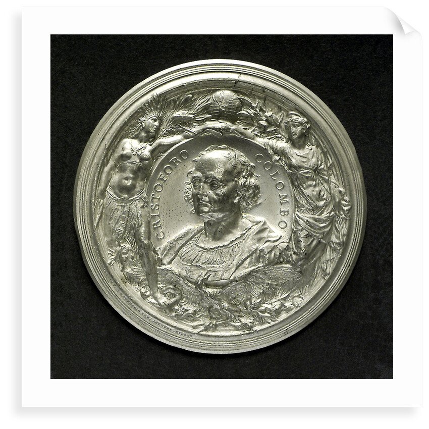 Medal commemorating the fourth centenary of the discovery of America, 1892; obverse by L. Pogliaghi