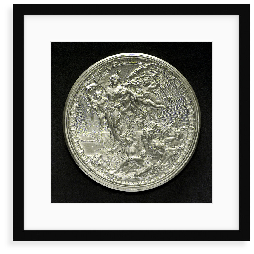 Medal commemorating the fourth centenary of the discovery of America, 1892; reverse by L. Pogliaghi