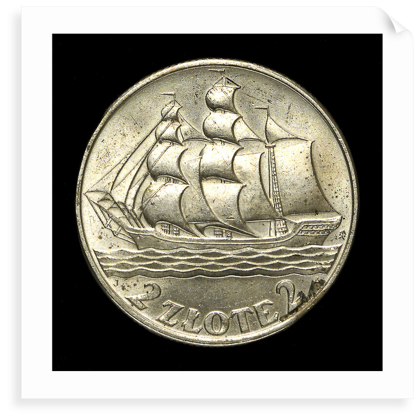 2 zlote coin; reverse by unknown