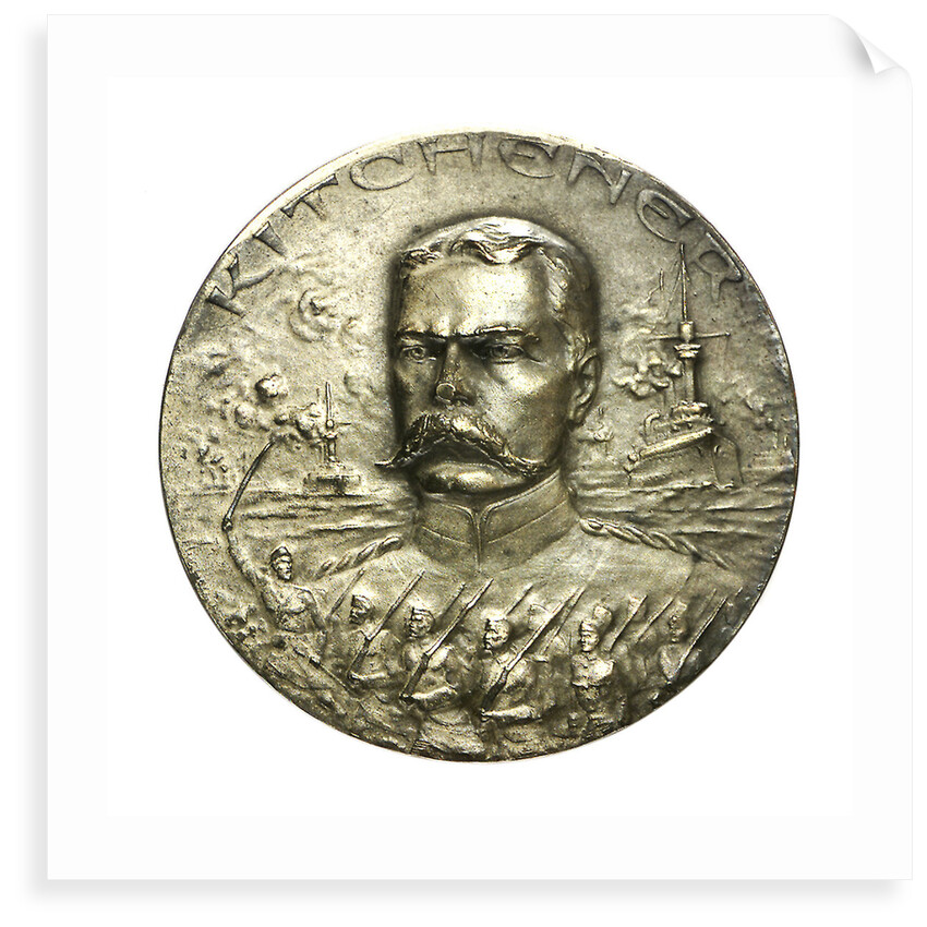 Medal commemorating the death of General Lord Kitchener, 1916+; obverse by H. Huguenin