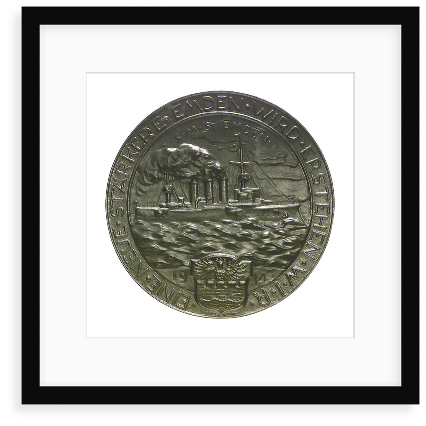 Medal commemorating the destruction of the 'Emden', 1914; reverse by unknown