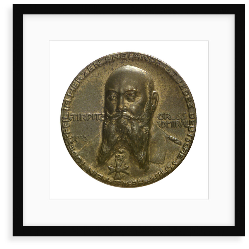 Medal commemorating Grossadmiral Alfred von Tirpitz (1849-1930); obverse by P. Sturm