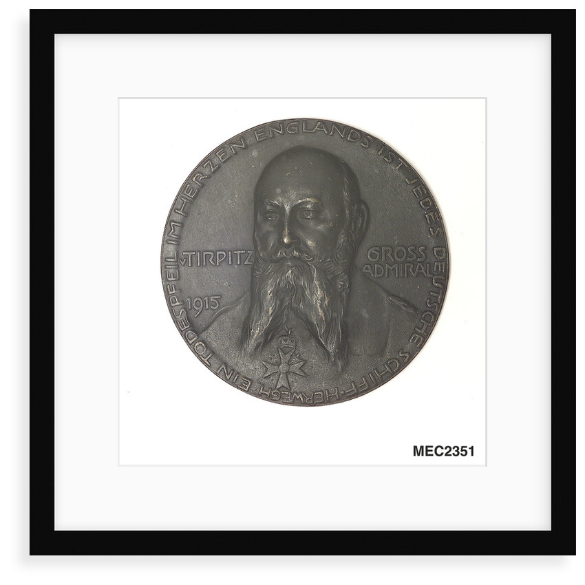 Medal commemorating Grossadmiral Alfred von Tirpitz (1849-1930); obverse by P. Sturm