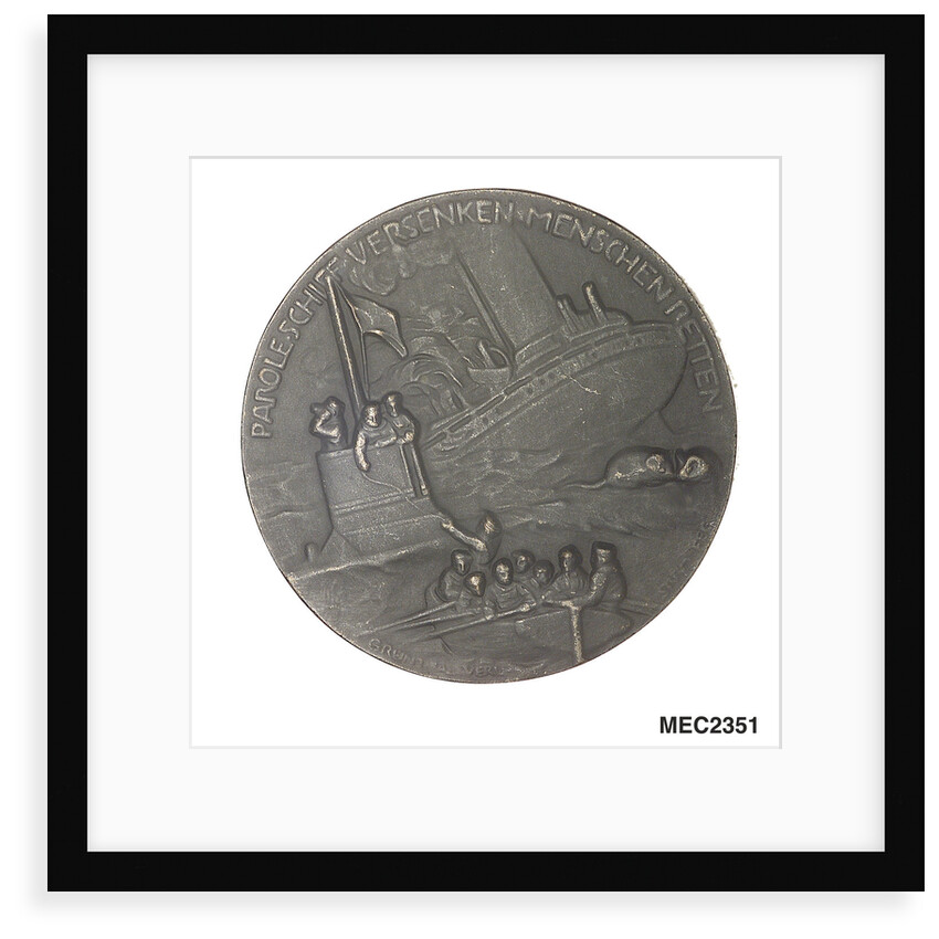 Medal commemorating Grossadmiral Alfred von Tirpitz (1849-1930); reverse by P. Sturm