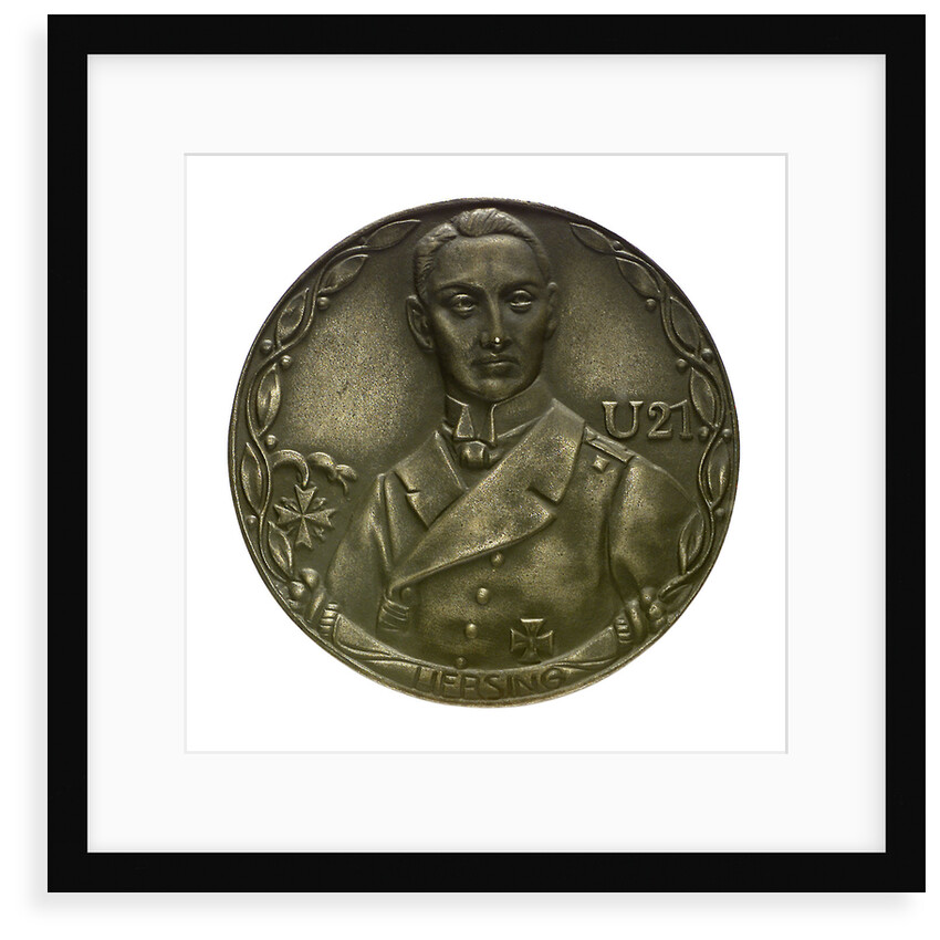 Medal commemorating Lieutenant Otto Hersing and the sinking of 'Pathfinder', 'Triumph' and 'Majestic' by 'U21', 1915; obverse by unknown