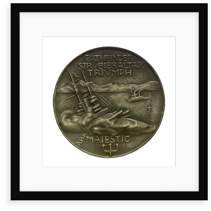 Medal commemorating Lieutenant Otto Hersing and the sinking of 'Pathfinder', 'Triumph' and 'Majestic' by 'U21', 1915; reverse by unknown