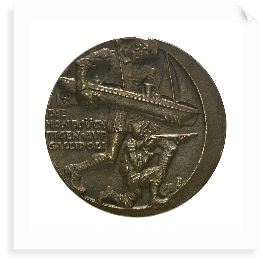 Medal commemorating the Gallipoli campaign; obverse by Karl Goetz