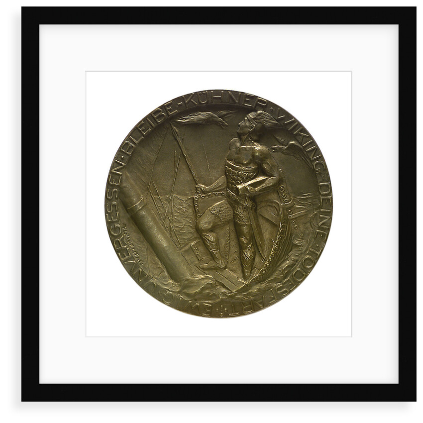 Medal commemorating Captain-Lieutenant Otto von Weddigen (1882-1915) submarine commander; reverse by A. L.
