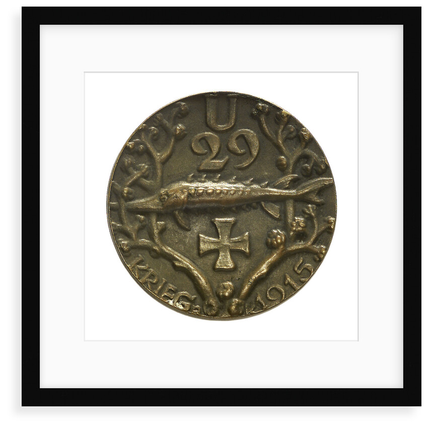 Medal commemorating Captain-Lieutenant Otto von Weddigen (1882-1915), submarine commander; reverse by unknown