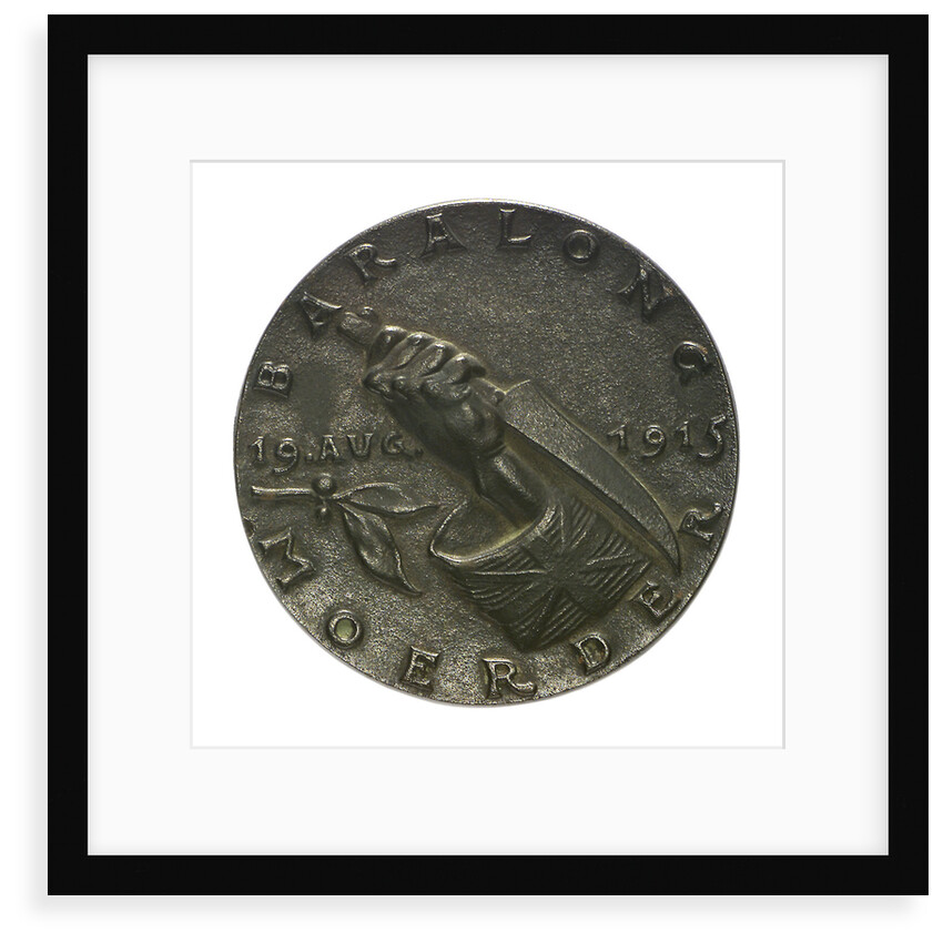 Medal commemorating the sinking of 'U27' by Q-ship 'Baralong', 1915; reverse by Karl Goetz