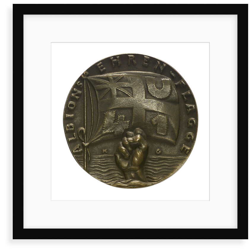 Medal commemorating the sinking of 'U41' by Q-ship 'Baralong', 1915; obverse by Karl Goetz