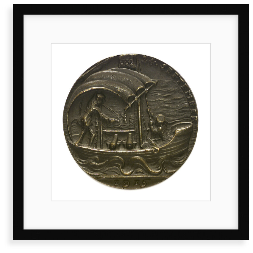 Medal commemorating the sinking of 'U41' by Q-ship 'Baralong', 1915; reverse by Karl Goetz