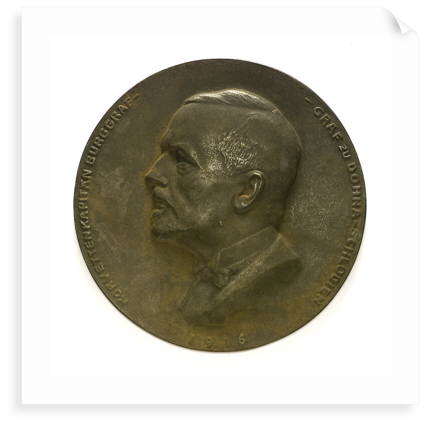 Medal commemorating the Captain of SMS 'Möwe', Graf Dohna Schlodien by F. Liebkuchler