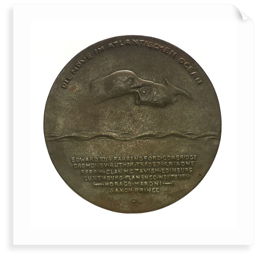 Medal commemorating the Captain of SMS 'Möwe', Graf Dohna Schlodien by F. Liebkuchler